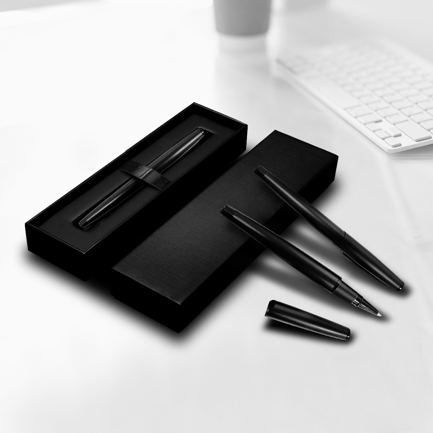 All Black Roller Pen